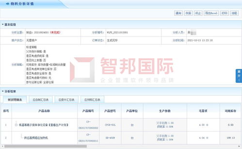 金漢科技簽約智邦國際erp系統,物料分析一鍵生成